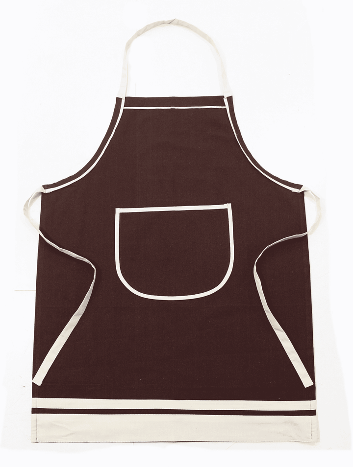 Stylish Coffee Handwoven Cotton Kitchen Apron (1 Pc) Online In India