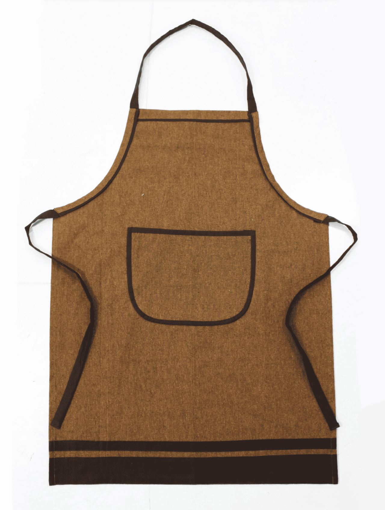 Stylish Coffee Gold Handwoven Cotton Kitchen Apron (1 Pc) Online In India 