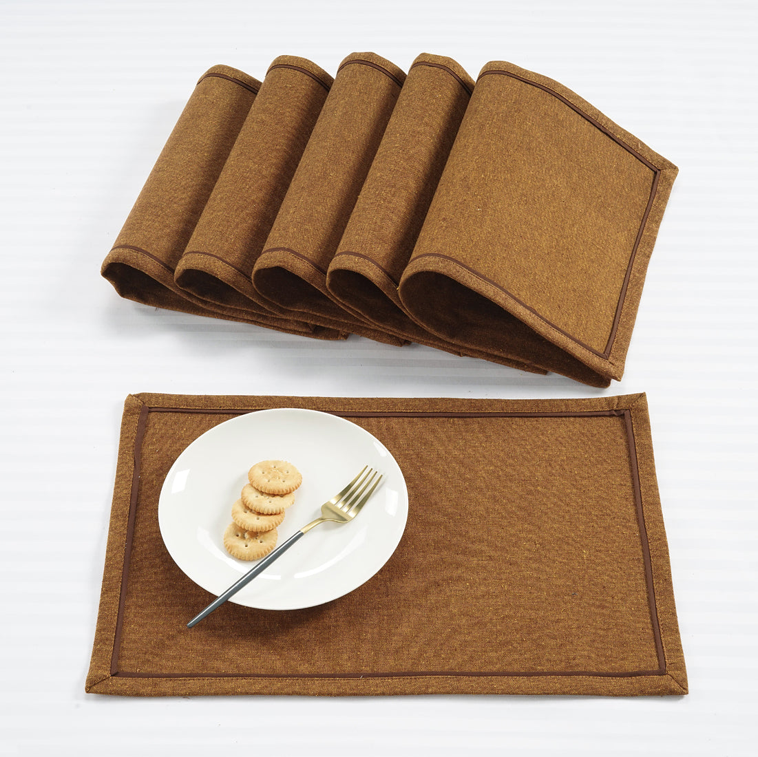 Classy Hand Woven Cotton Table Placemats Set( 6 P cs) online in India