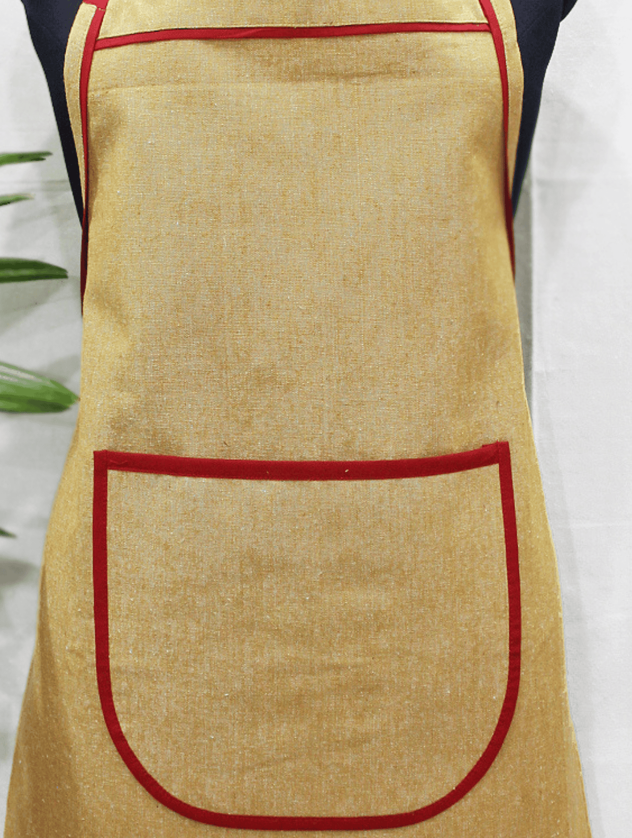 Stylish Mustard Handwoven Cotton Kitchen Apron (1 Pc) Online In India 