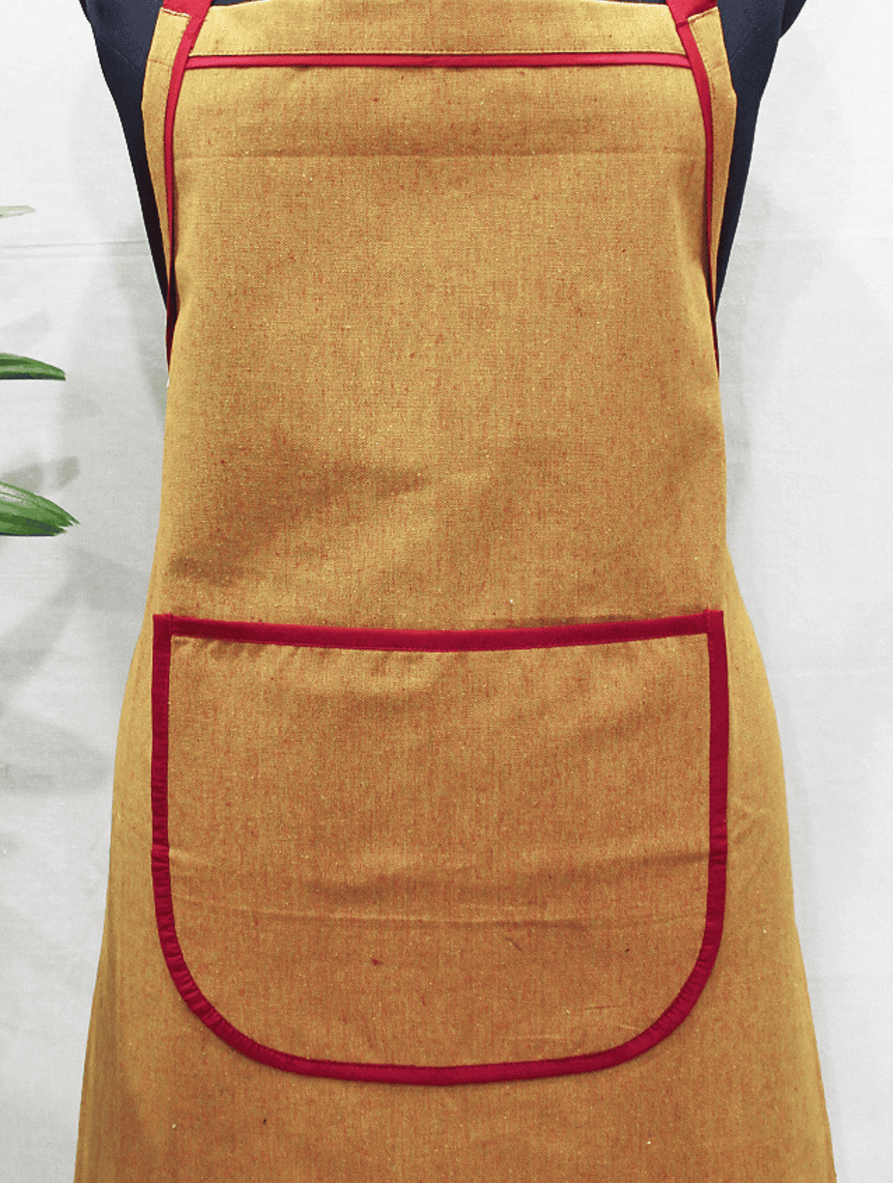 Stylish Rust Handwoven Cotton Kitchen Apron (1 Pc) Online In India