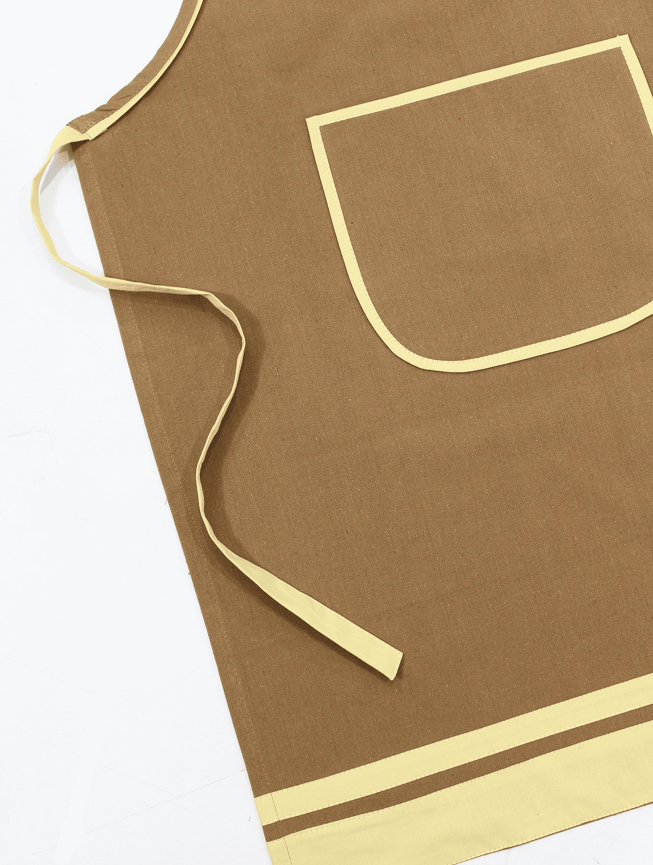 Stylish Camel Brown Handwoven Cotton Kitchen Apron (1 Pc) Online In India
