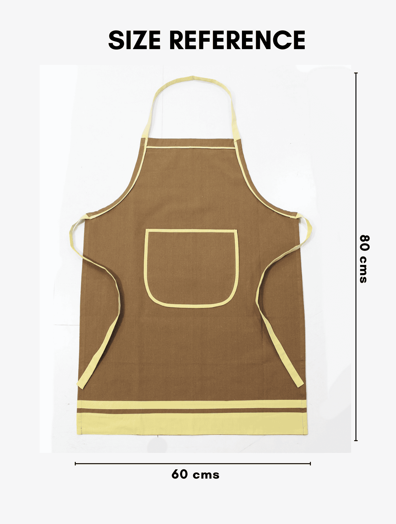 Stylish Camel Brown Handwoven Cotton Kitchen Apron (1 Pc) Online In India