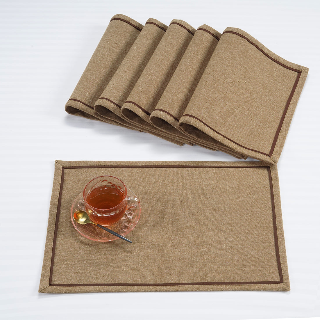 Classy Hand Woven Cotton Table Placemats Set( 6 P cs) online in India