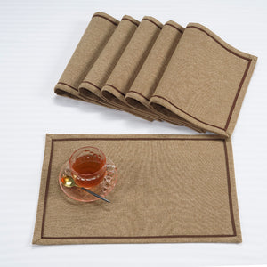Classy Hand Woven Cotton Table Placemats Set( 6 P cs) online in India