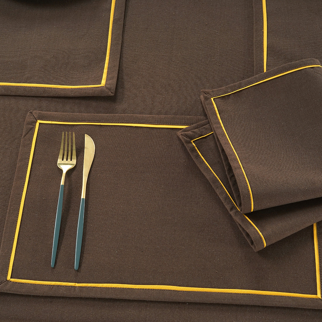 Classy Hand Woven Cotton Table Placemats Set( 6 P cs) online in India