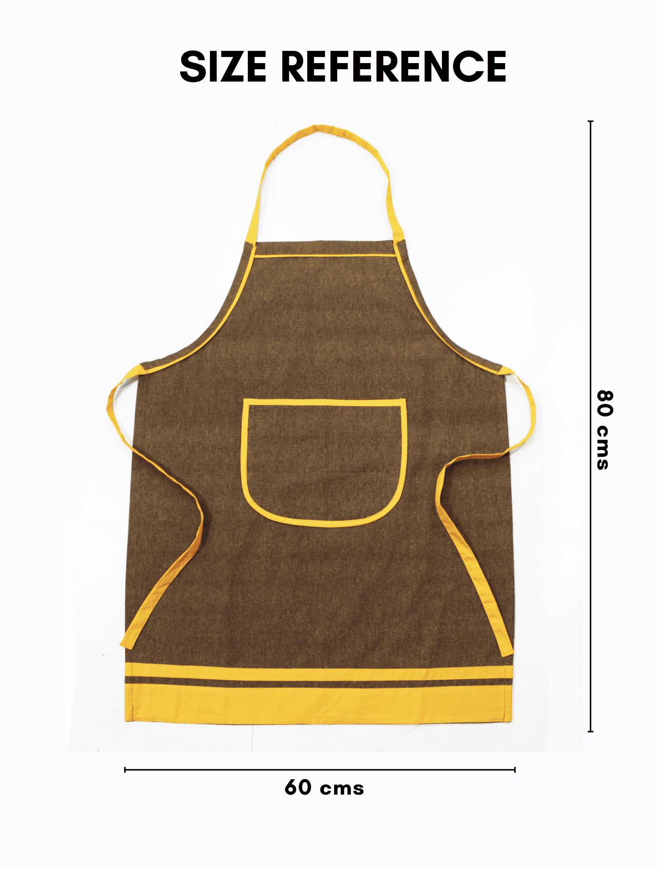 Stylish Coffee Beige Handwoven Cotton Kitchen Apron (1 Pc) Online In India