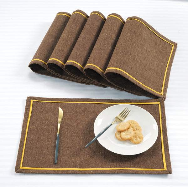Classy Hand Woven Cotton Table Placemats Set( 6 P cs) online in India