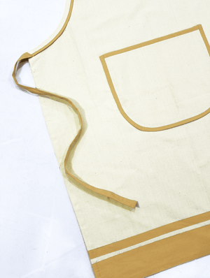 Stylish Natural Handwoven Cotton Kitchen Apron (1 Pc) Online In India