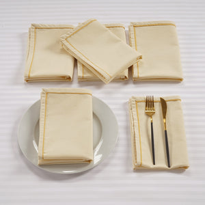 Soft Natural Woven Cotton Plain Napkins Set online in India