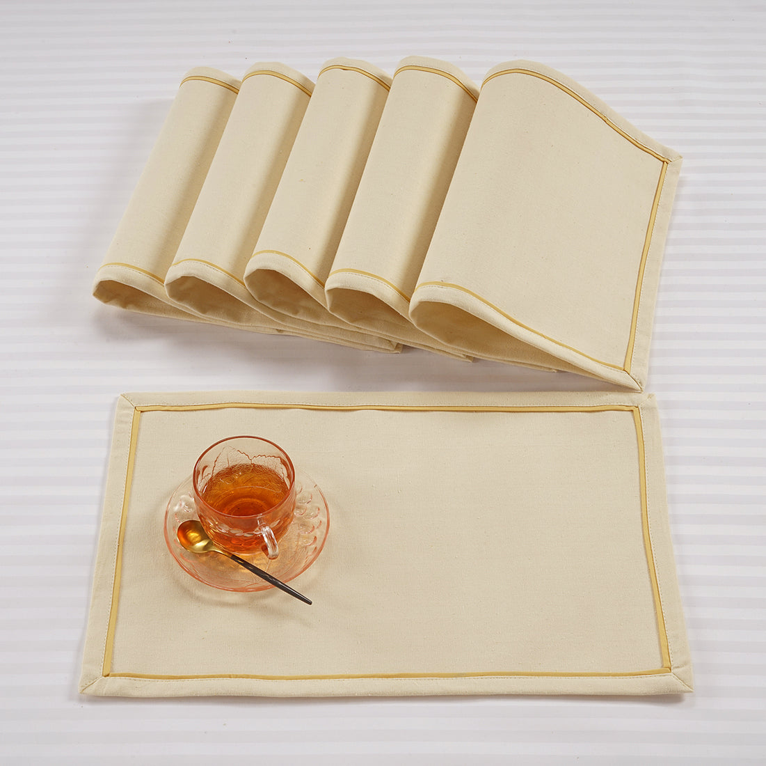 Classy Hand Woven Cotton Table Placemats Set( 6 P cs) online in India
