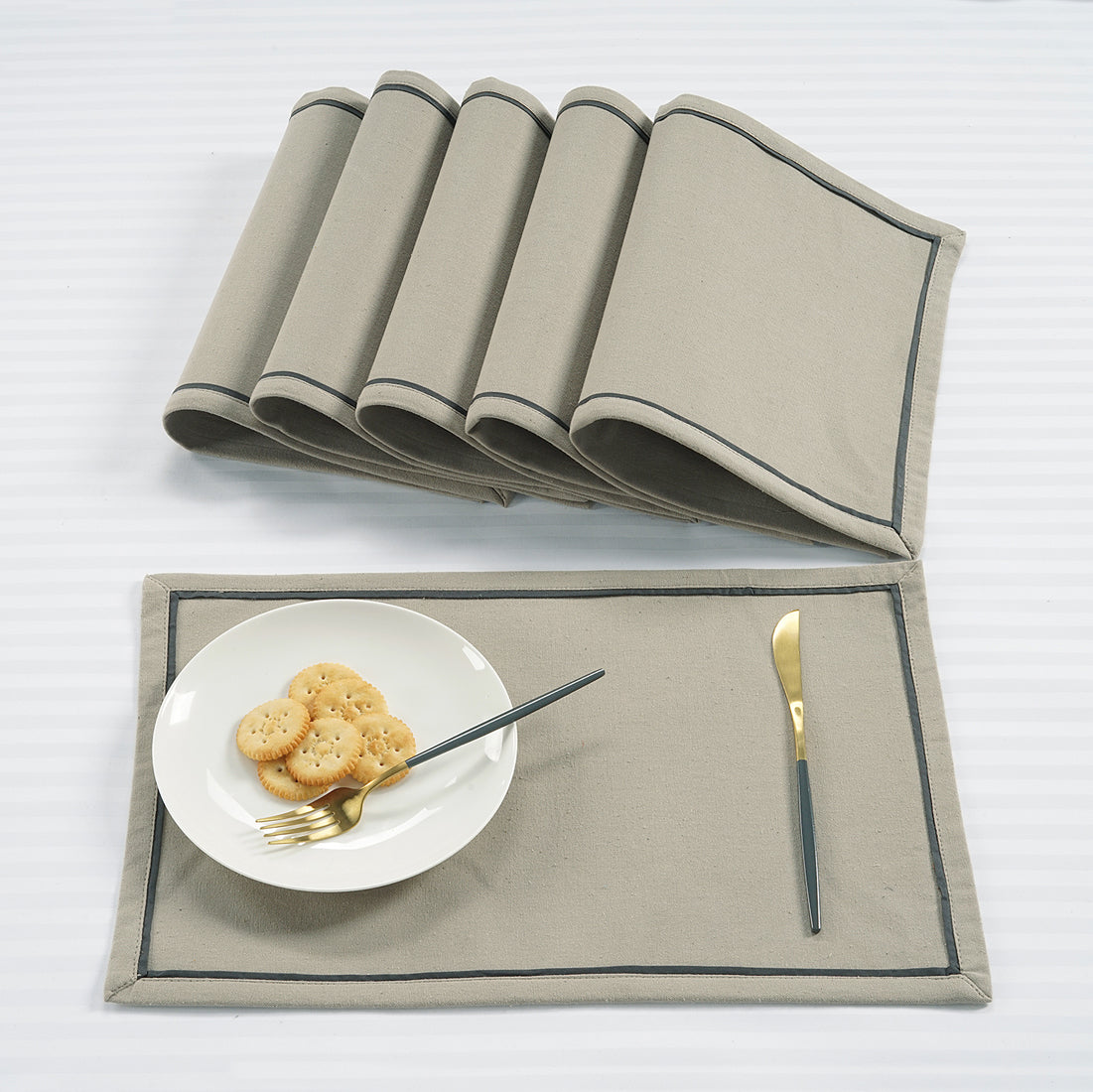 Classy Hand Woven Cotton Table Placemats Set( 6 P cs) online in India