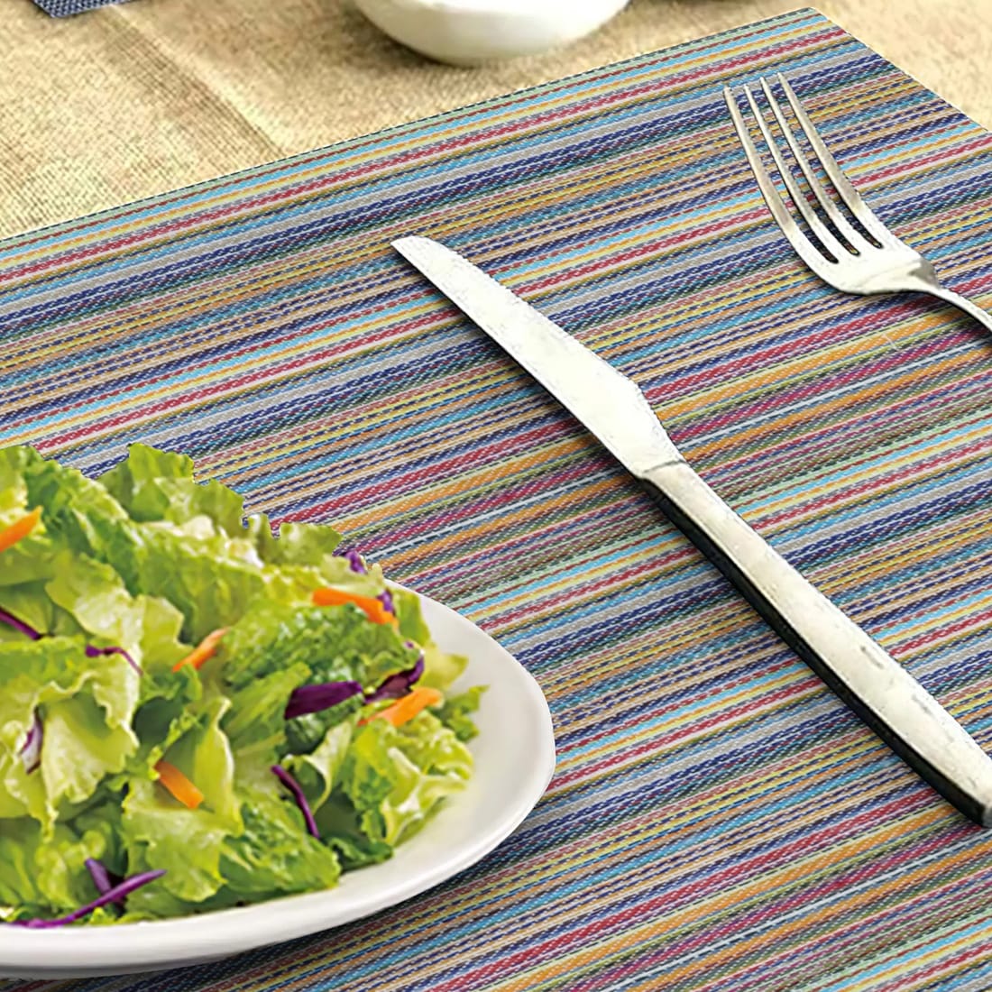 Classy Hand Woven Cotton Table Placemats Set( 6 P cs) online in India