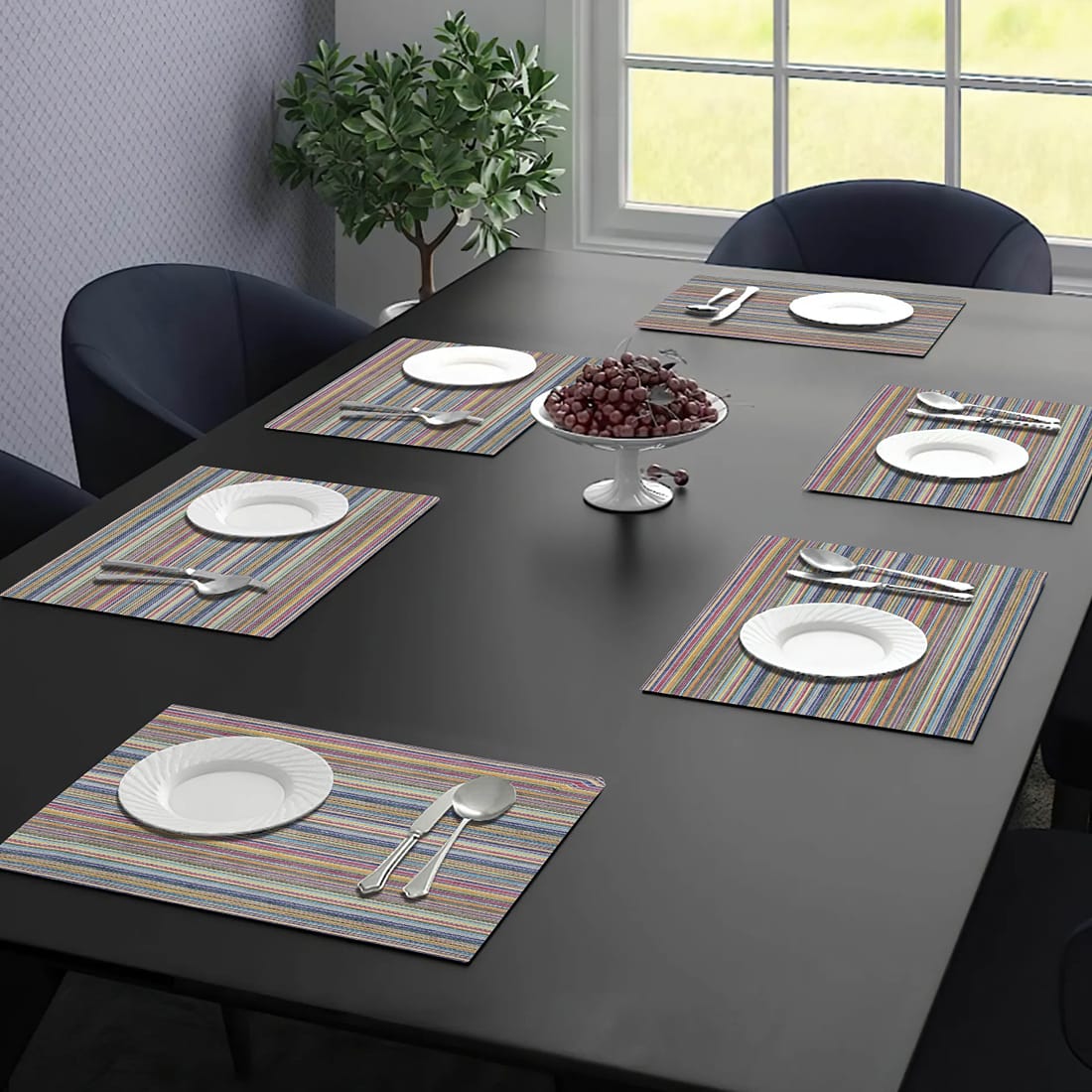 Classy Hand Woven Cotton Table Placemats Set( 6 P cs) online in India