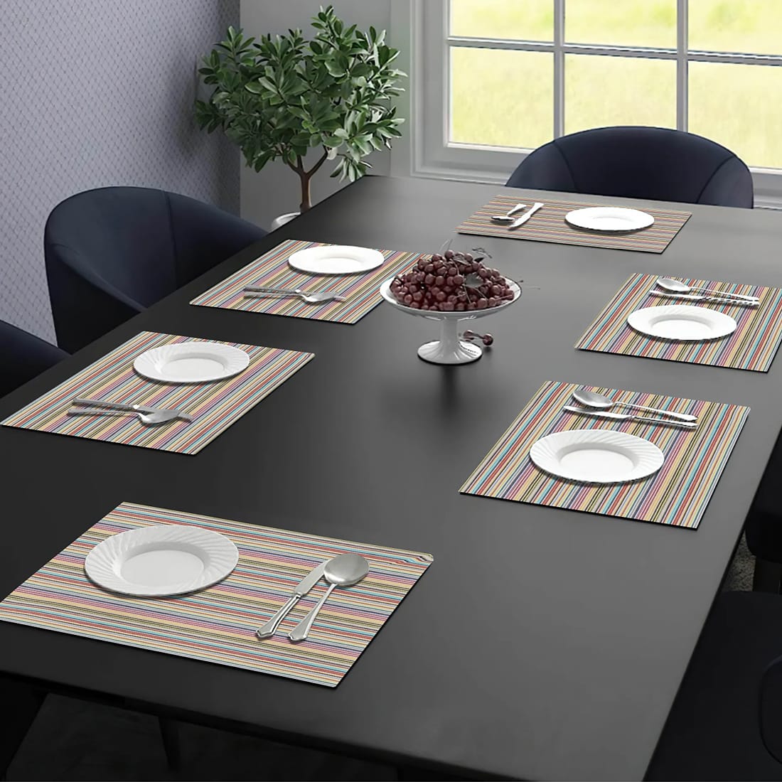Classy Hand Woven Cotton Table Placemats Set( 6 P cs) online in India
