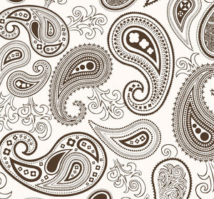 Soft Paisley Print 144 TC Cotton Bedsheet In Brown At Best Prices