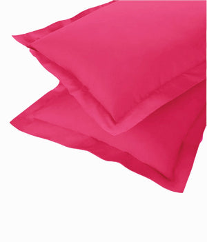 Soft 210 TC Plain Cotton Pillow Cover Set in Pink online in India(2 Pcs)