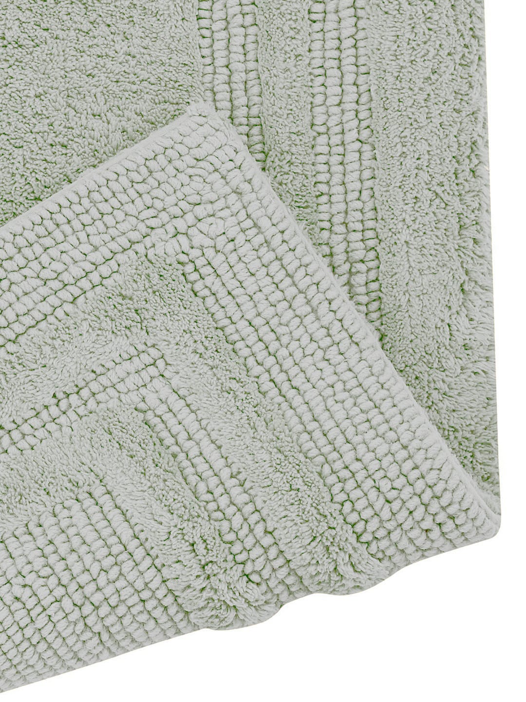 Non Slip Luxury Reversible Cotton Bathmat In Pista Online At Best Prices