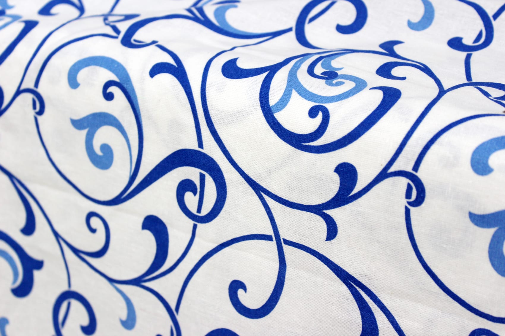 Designer Blue Cotton Print Floral 144 TC Diwan Set(6 Pcs) online in India