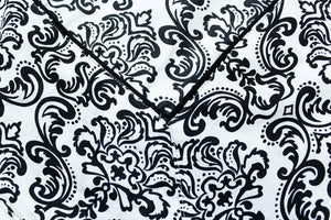 Prism Black Printed Cotton Damask Table Cover(1 Pc) online in India