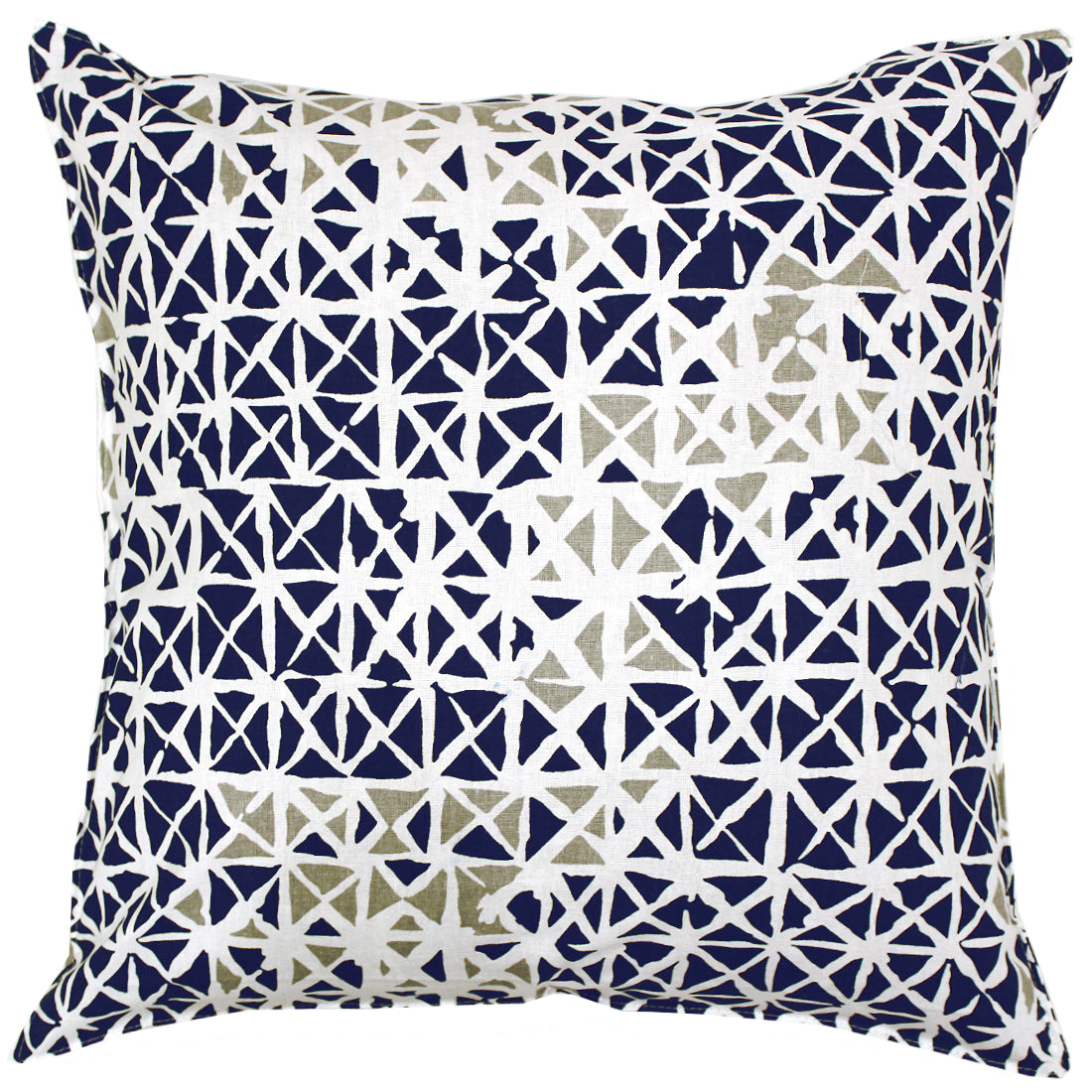 Soft Geometrical print Blue & Grey Cotton Cushion Cover Set online in India