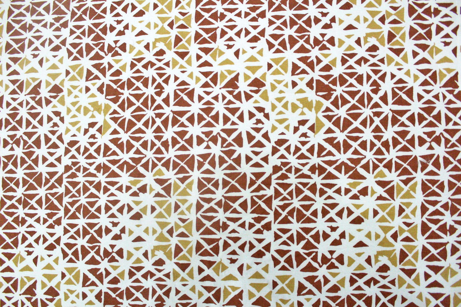 Soft Brown 144 TC Geometrical Print Cotton Fabric(231 cms) online in India 