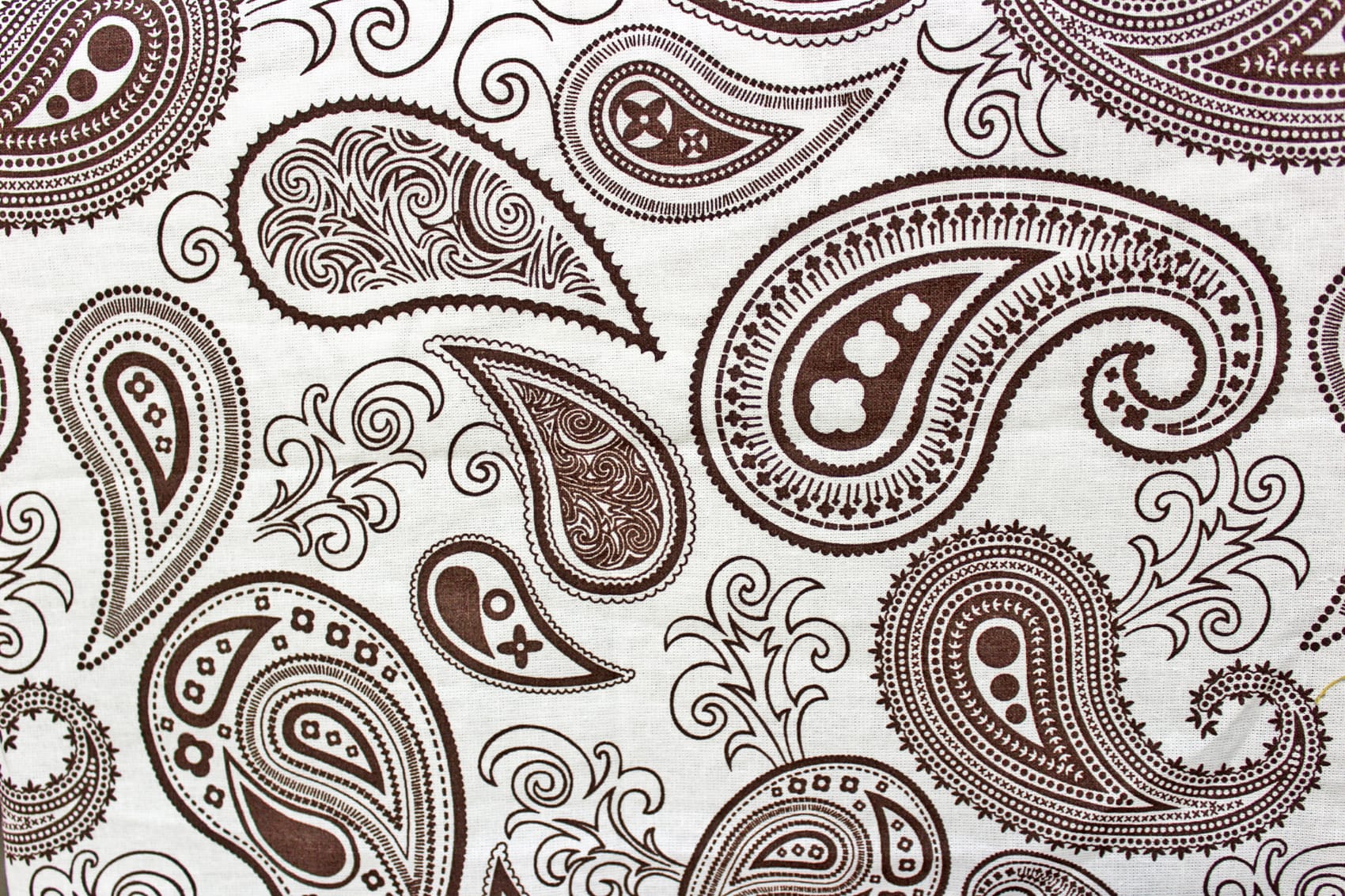 Designer Brown Cotton Print Paisley 144 TC Diwan Set(6 Pcs) online in India