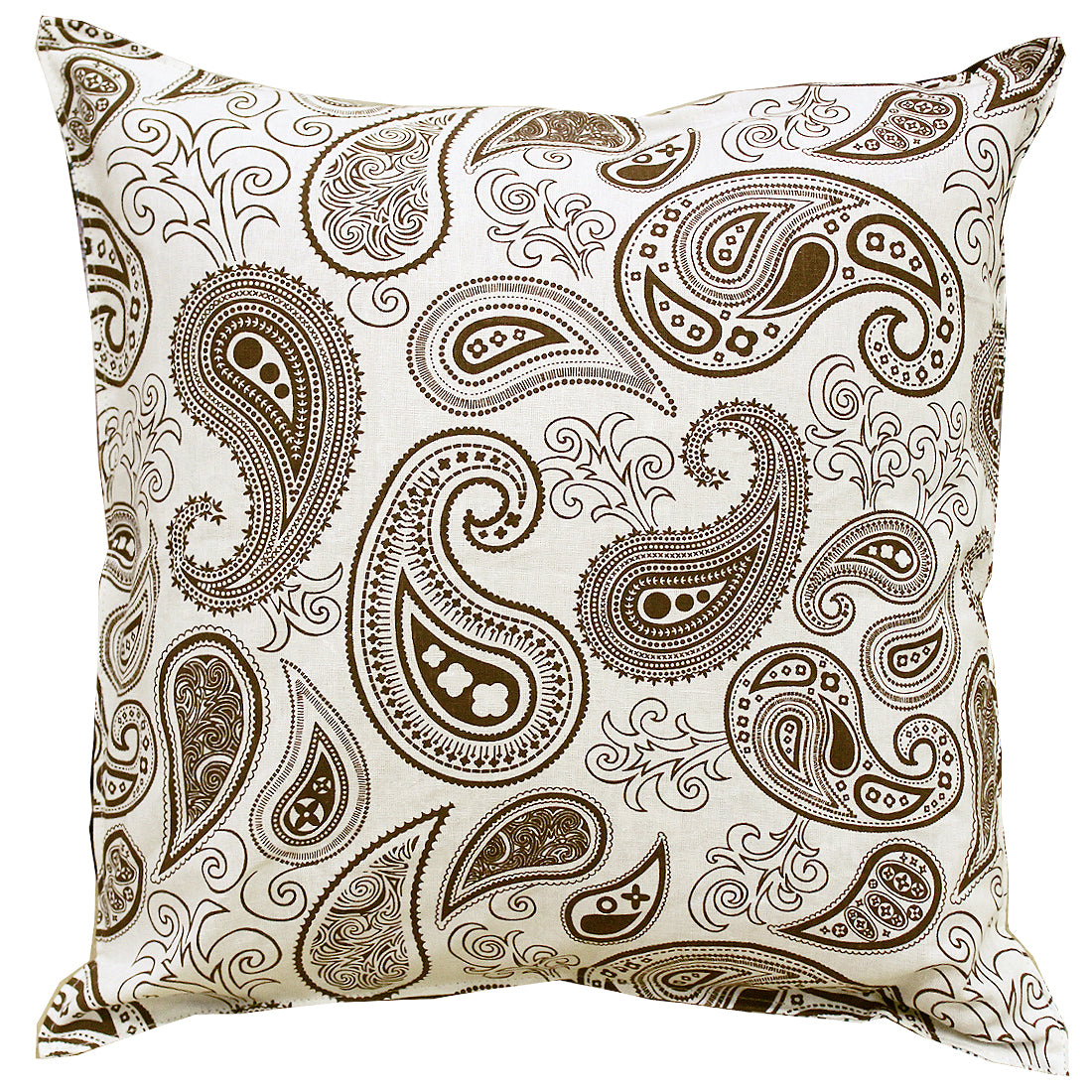 Soft Geometrical print Brown Cotton Cushion Cover Set online in India