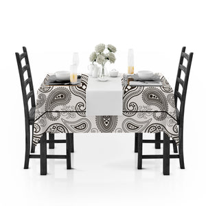 Prism Brown Printed Cotton Damask Table Cover(1 Pc) online in India
