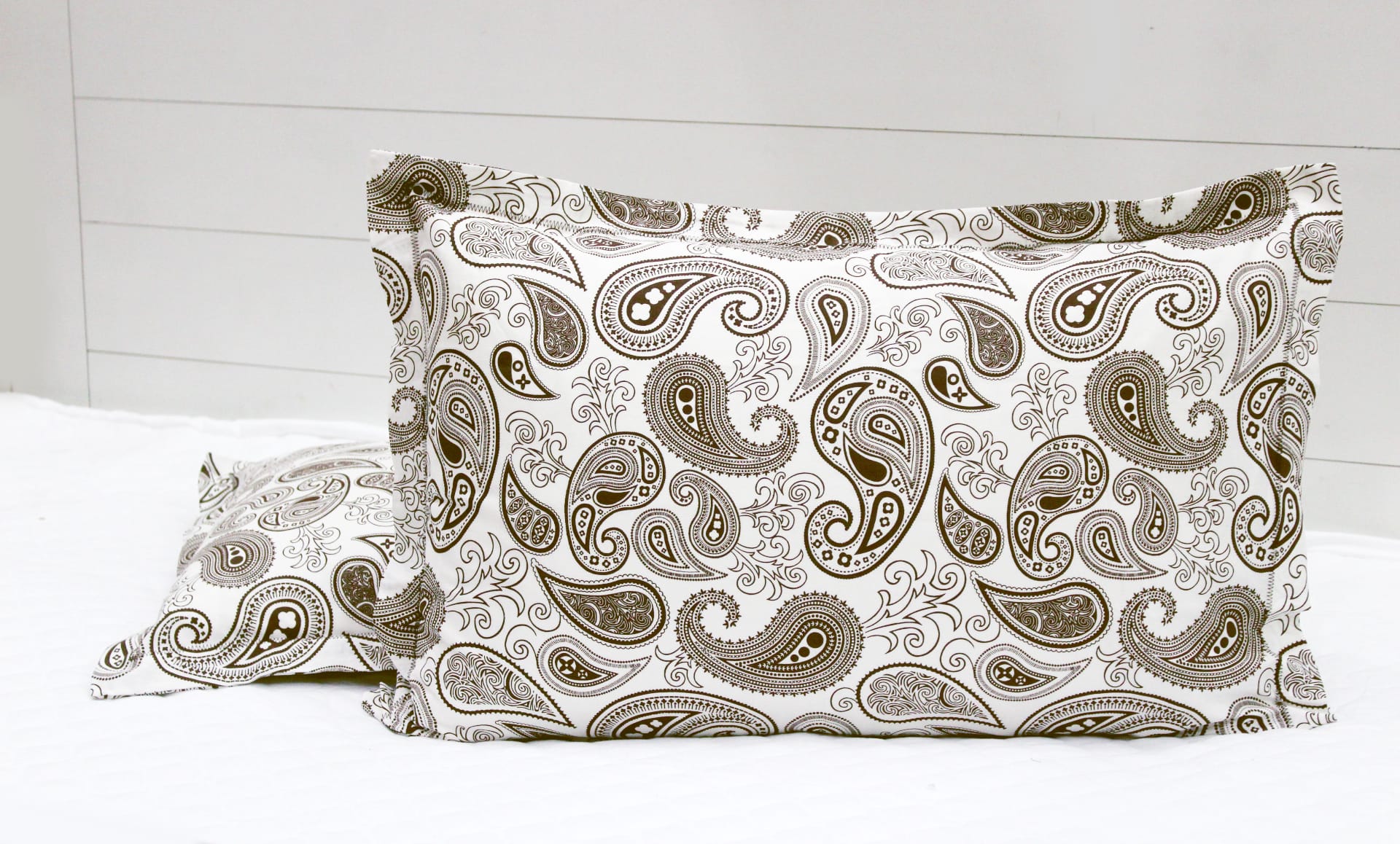 Soft Paisley Print Pillow Cover Set In Brown Online At Best prices(2 Pcs)
