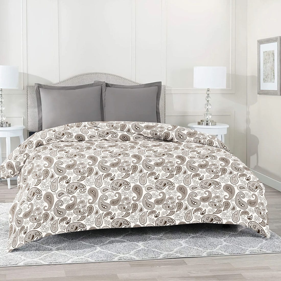 Comfortable 144 TC Printed Cotton Duvet Cover online in India