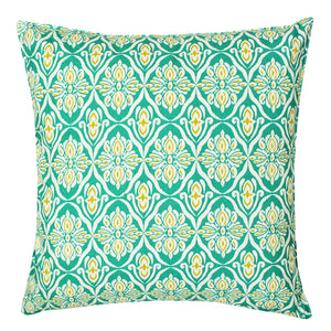 Soft Ikat print Aqua Cotton Cushion Cover Set online in India