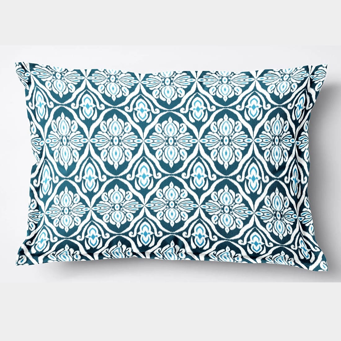 Soft Ikat Print Pillow Cover Set In Blue Online At Best prices(2 Pcs)