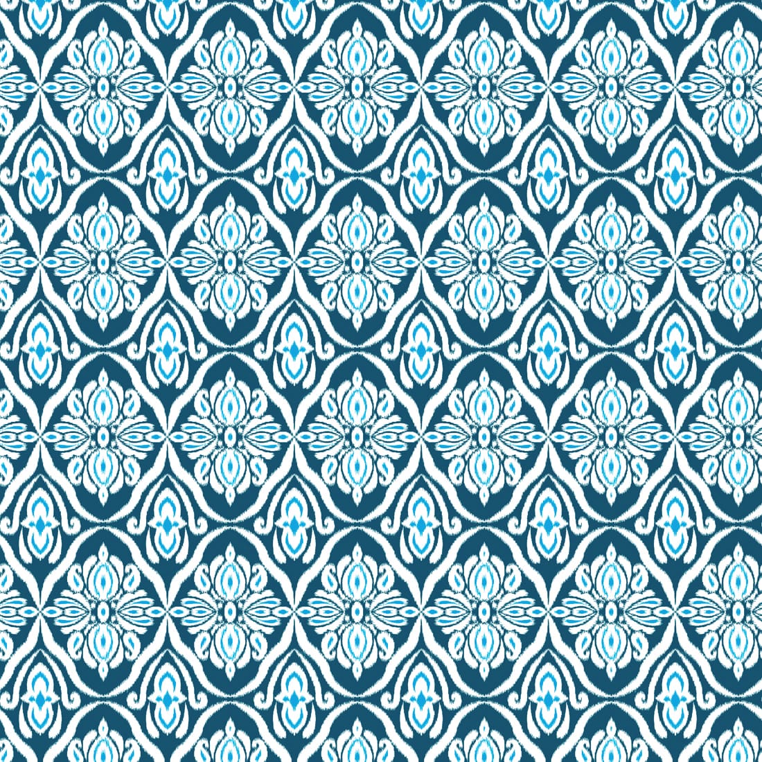 Soft Ikat Print Pillow Cover Set In Blue Online At Best prices(2 Pcs)