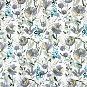 Soft Floral print Aqua Cotton Cushion Cover Set online in India