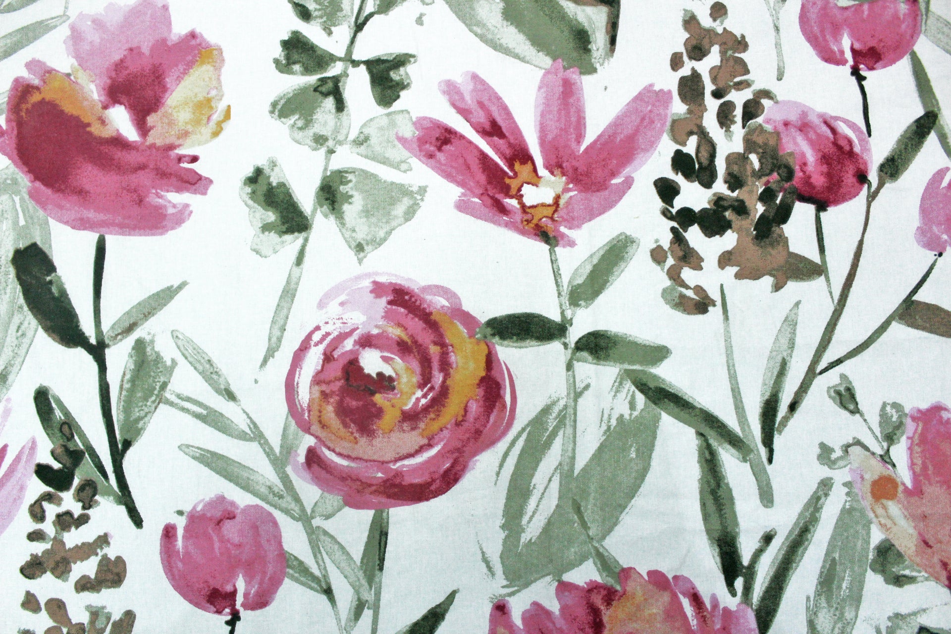 Soft Floral print Magenta Cotton Cushion Cover Set online in India