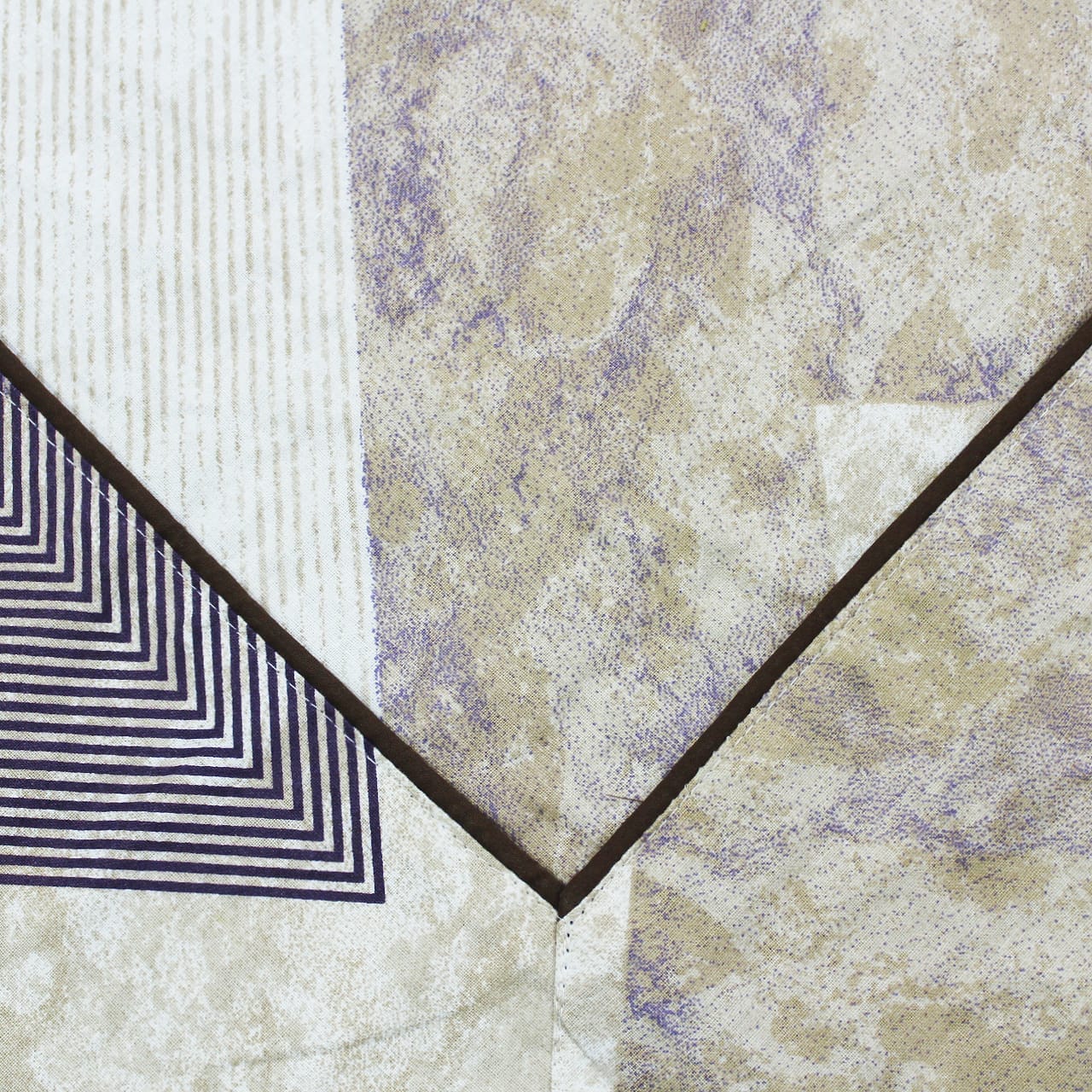 Prism Brown Printed Cotton Geometrical Table Cover(1 Pc) online in India