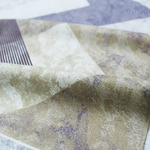 Soft Brown 144 TC Geometrical Print Cotton Fabric(224 cms) online in India