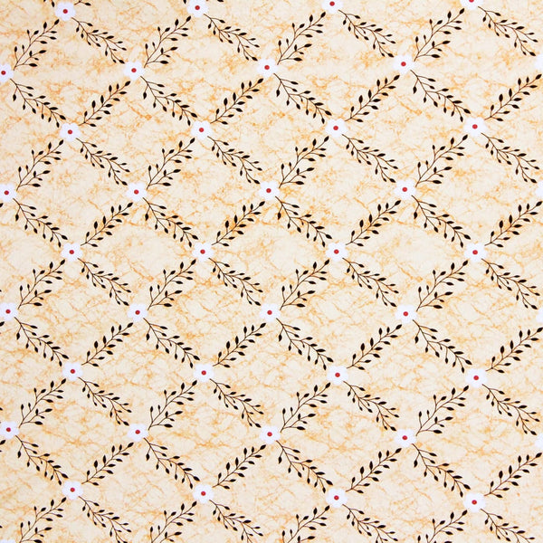Printed 144 TC Prism Floral Cotton Fabric 88" (224 cms) - Yellow