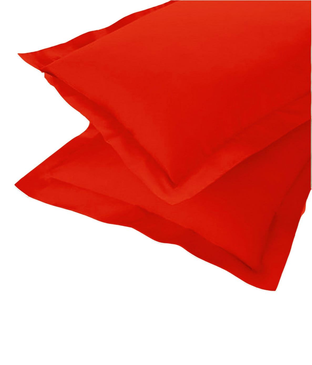 Soft 210 TC Plain Cotton Pillow Cover Set In Red Online In India(2 Pcs)