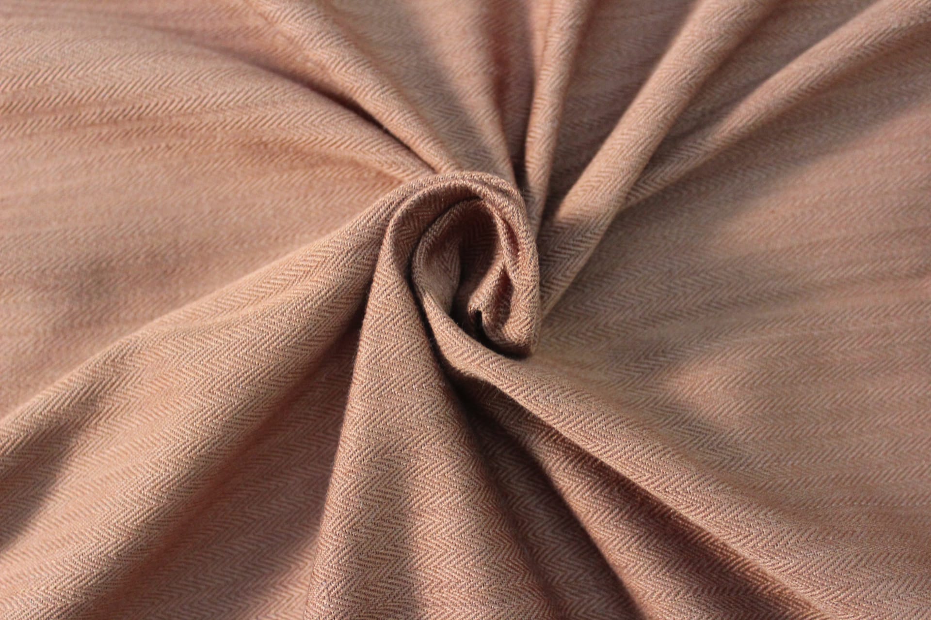 Soft Cotton Mercerized Cotton Texture Weave Cotton Fitted Bedsheet In Rust