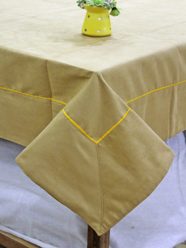 Suede Mehndi Plain Microfibre Table Cloth(1 Pc) online in India at best prices