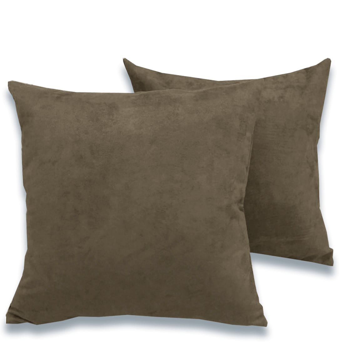 Luxurious Microfiber Suede Velvet Cushion Cover Set in Storm Brown online in India
