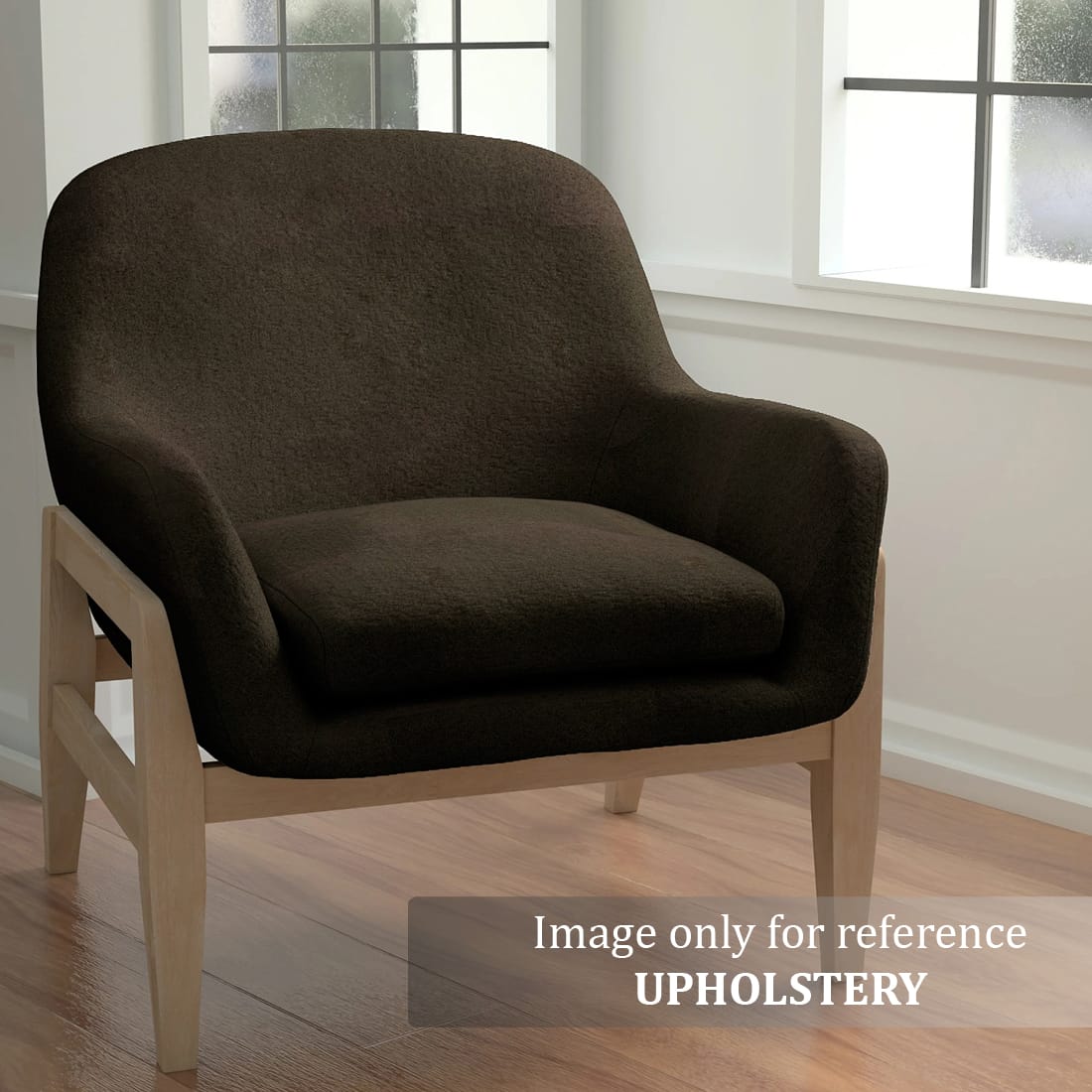 Imported SUEDE Solid Design 200 GSM Fabric (152 cms) in Chocolate Brown Online At Best Prices