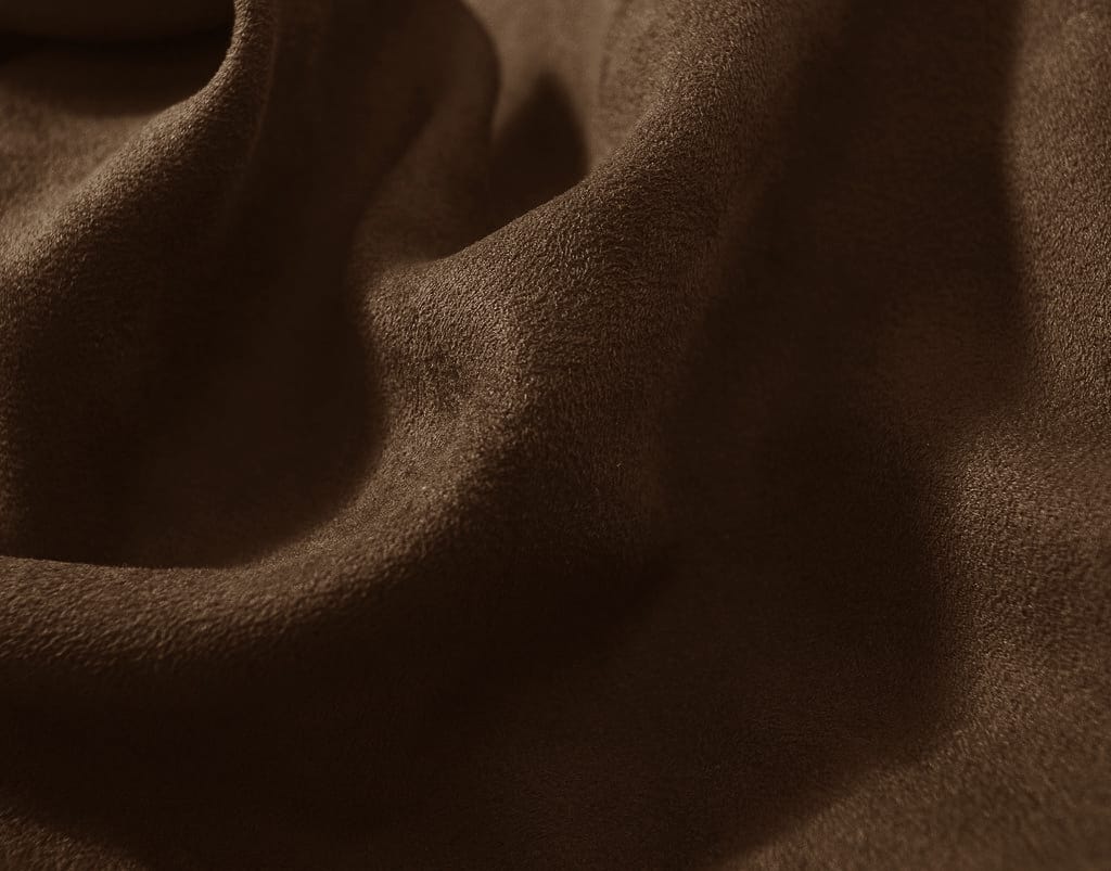SUEDE Plain Microfibre 1 Pc Table Cloth - COFFEE BROWN