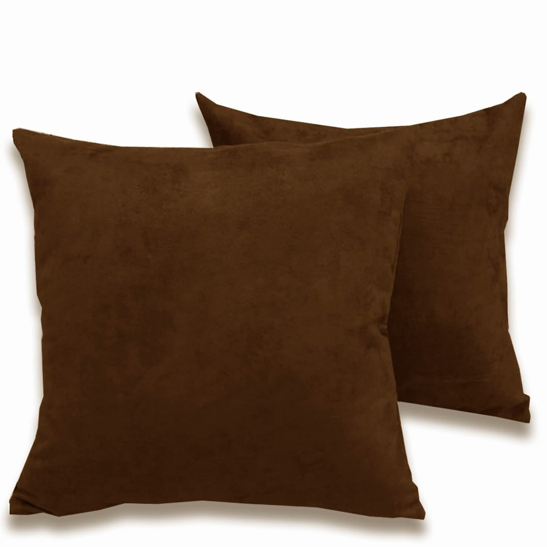 Luxurious Microfiber Suede Velvet Cushion Cover Set in Coffee Brown online in India