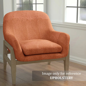 Imported SUEDE Solid Design 200 GSM Fabric (152 cms) in Dark Orange Online At Best Prices