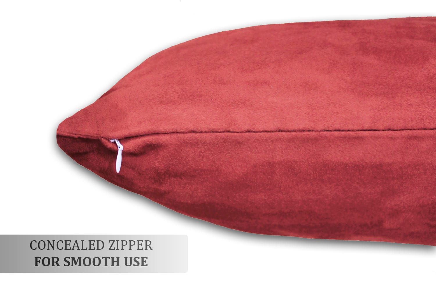 SUEDE Luxurious Microfibre Cushion Cover set - Maroon