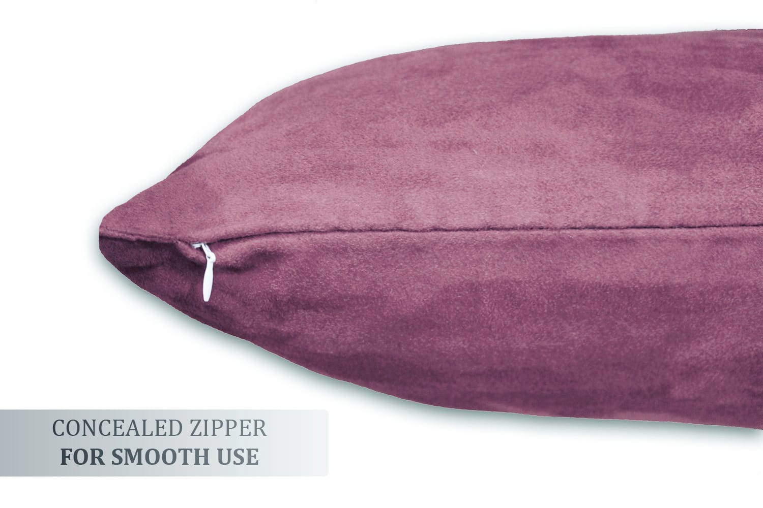 Luxurious Microfiber Suede Velvet Cushion Cover Set in Purple online in India