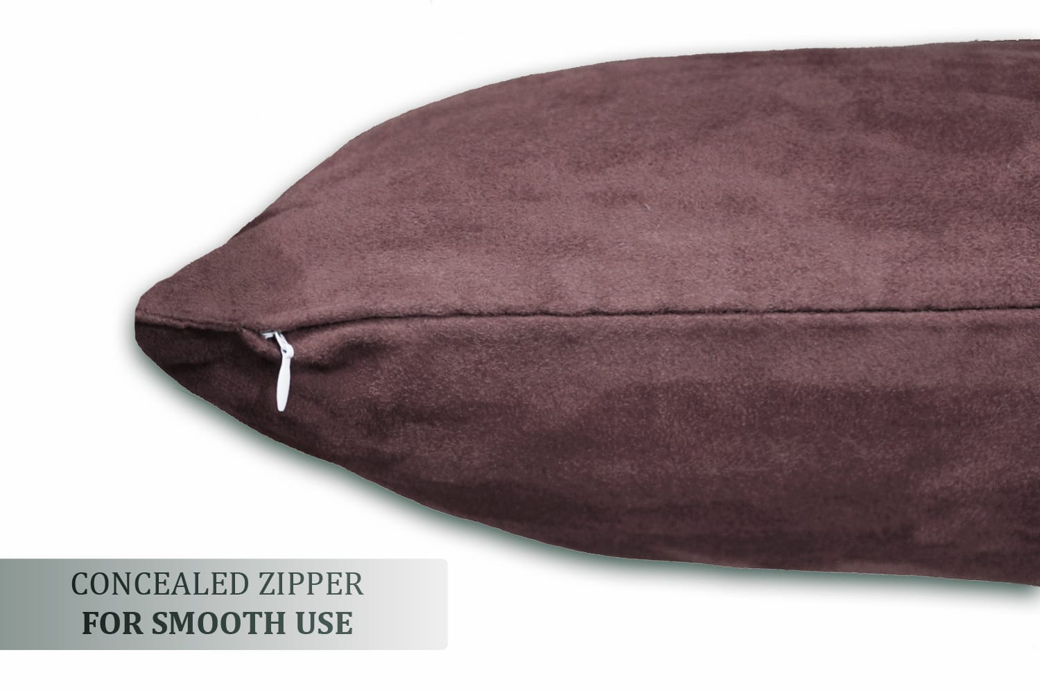 Luxurious Microfiber Suede Velvet Cushion Cover Set in Burgundy online in India